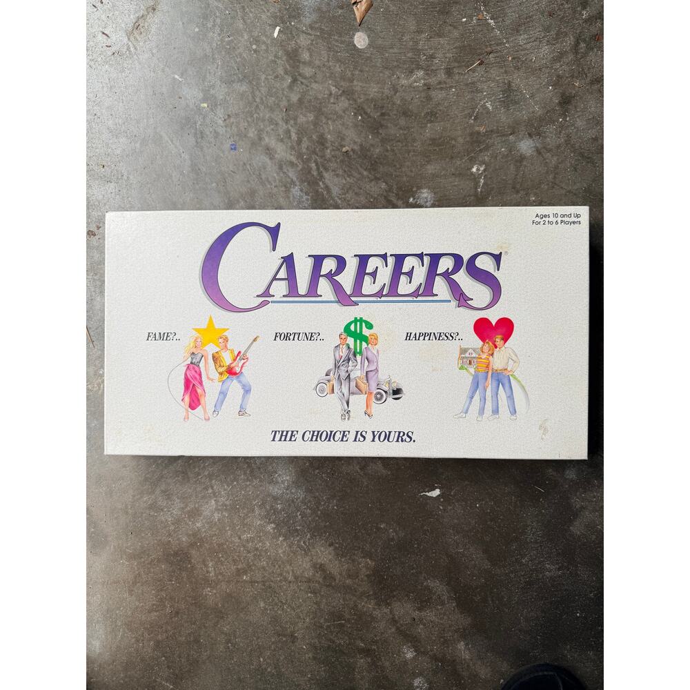 1992 Careers Board Game by Tiger Complete in Great Condition